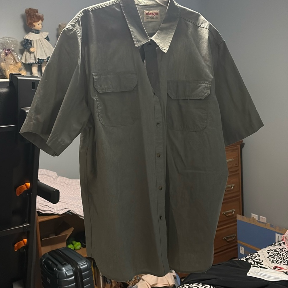 Wrangle green casual button up